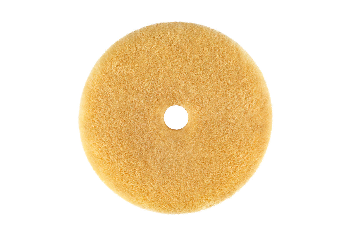 Yellow Wool Polishing Pad, Precision Pro Medium - Ø 80mm