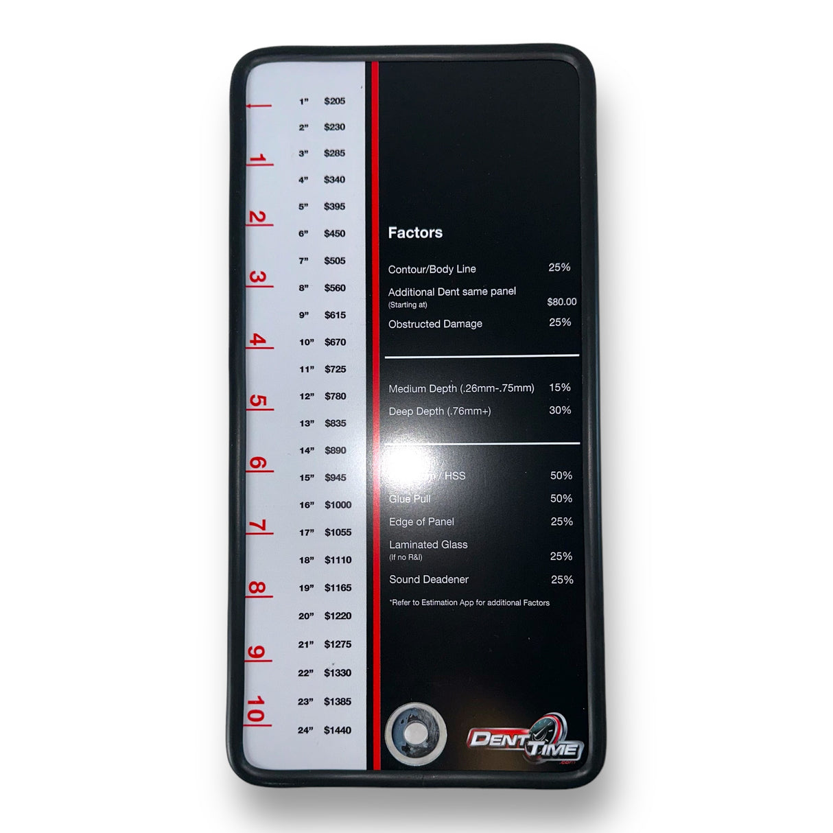 12"  Dent Time's Line Yellow Board