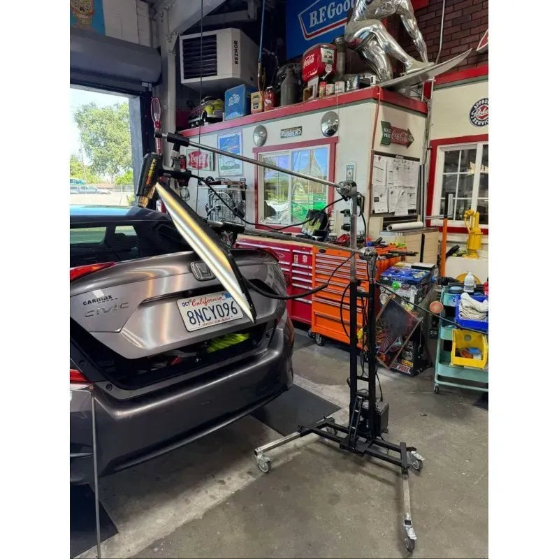 Anson PDR DNE KRAKEN Full Edition light stand for paintless dent repair, with adjustable arms and wheels.