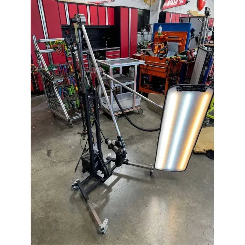 Anson PDR DNE KRAKEN Full Edition light stand with adjustable arms and wheels, designed for paintless dent repair.