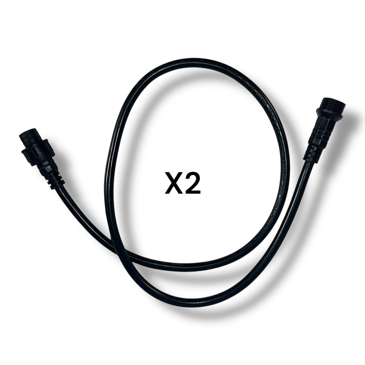 Anson PDR Elimadent black 3-foot light cord kit with quick connect system and male adapter.