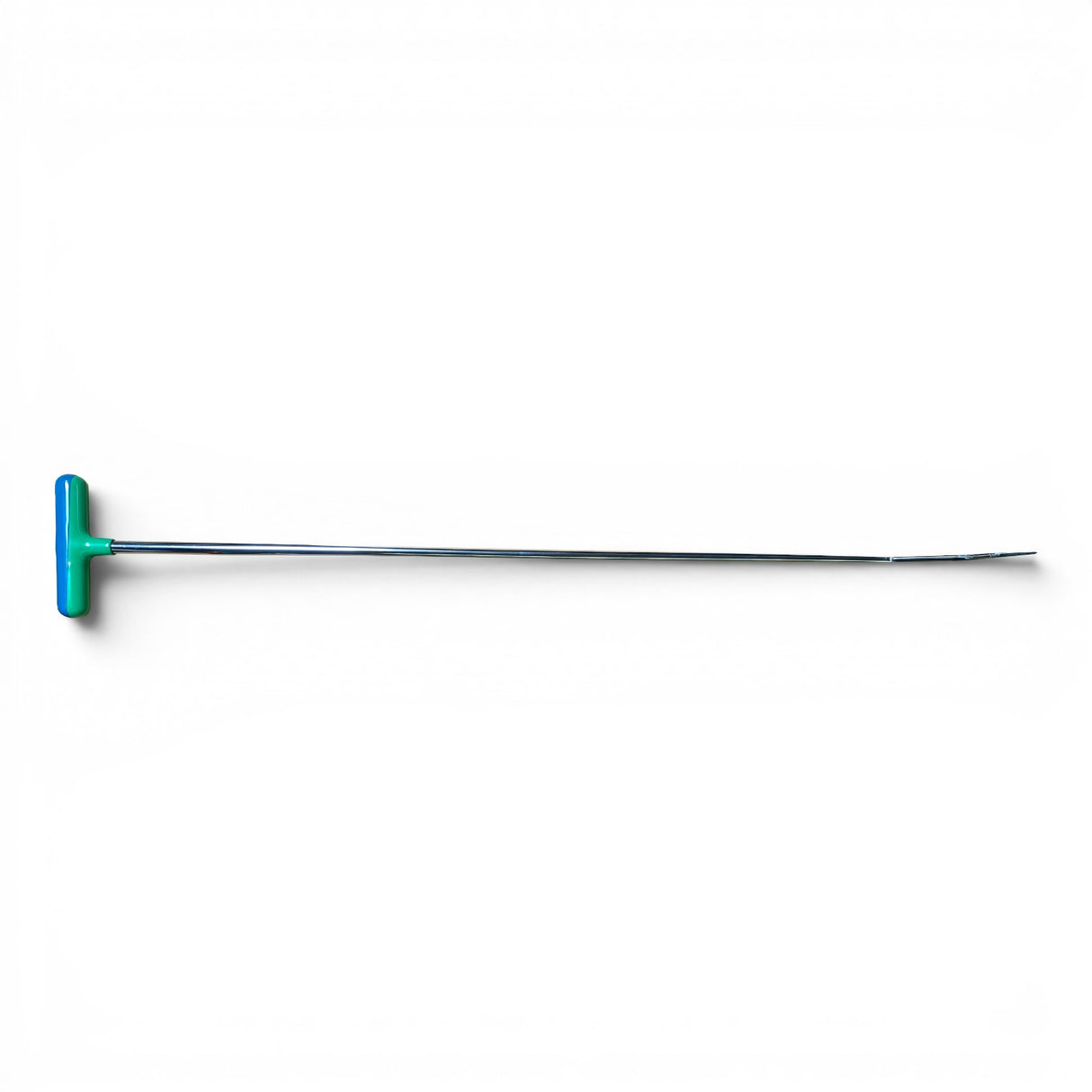 Anson PDR Tequila Tools Double Shot Fixed Handle with blue and green T-handle and stainless steel shaft.