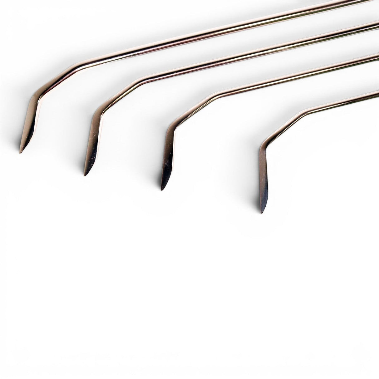 Anson PDR TEQUILA TOOLS CABALLERO 2 double bend PDR rods with sharp leading edges.