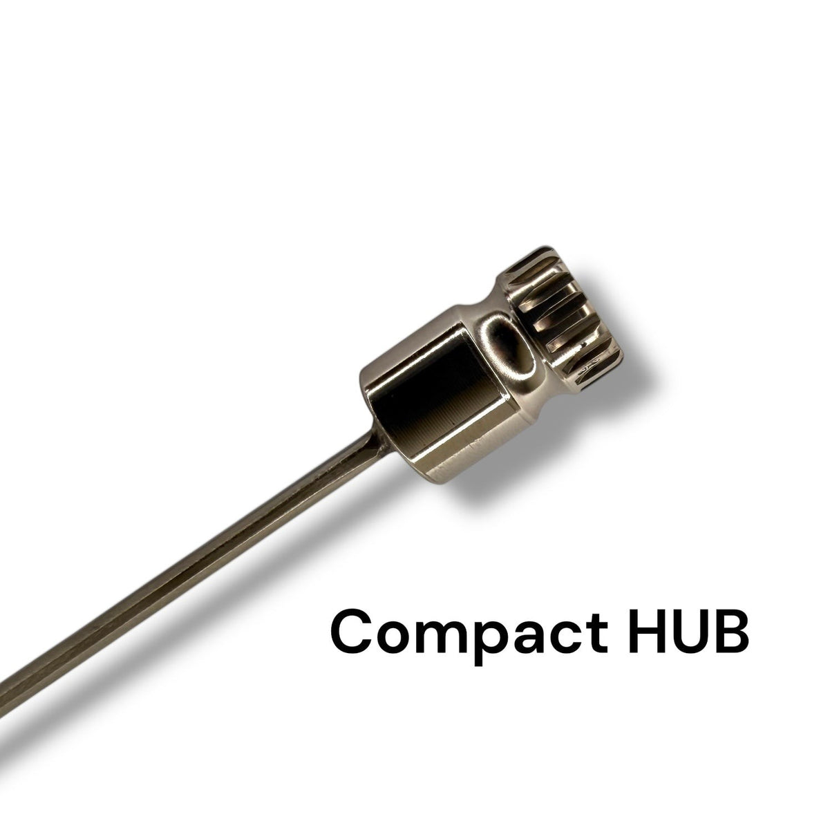 Anson PDR Compact HUB metal dent repair tool attachment with a grooved connector for PDR systems.