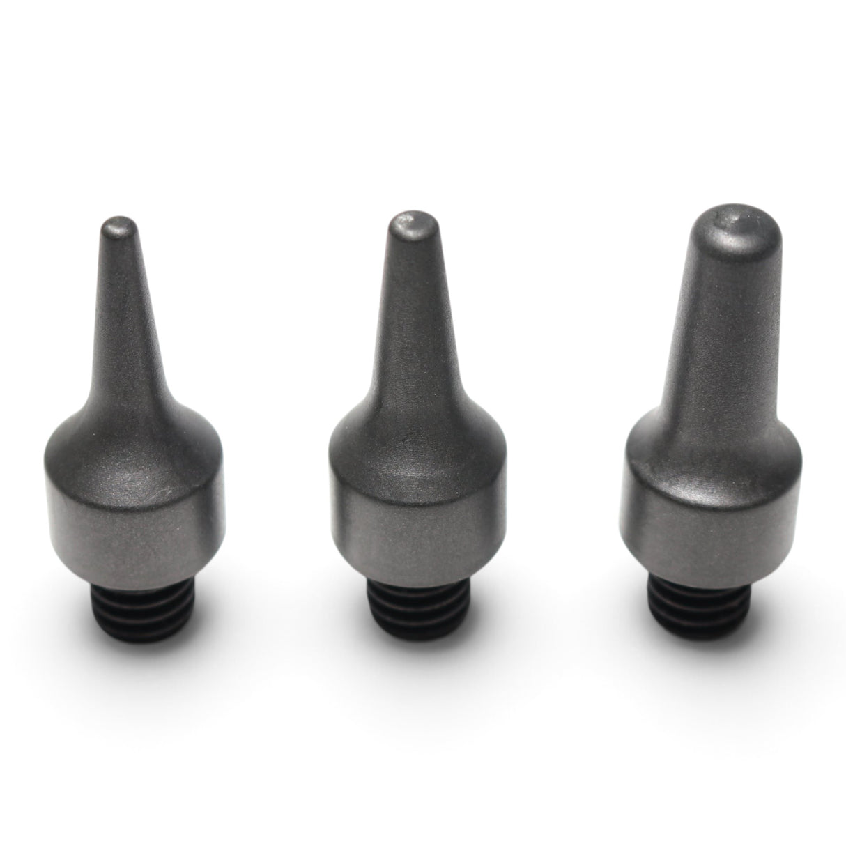Anson PDR Dead Dent Tools 3-piece ballistic knockdown tip set for PDR, including Pee Wee, Firing Pin, and Silencer tips.
