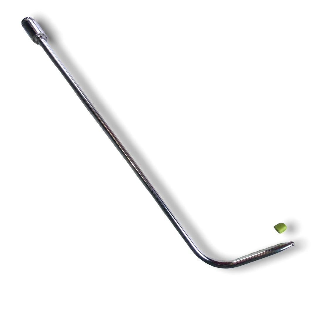 Anson PDR Tequila Tools Door Lord BB tip Hub, 20" long, 7/16" diameter metal rod with 85° angle and green apple pushing tip.