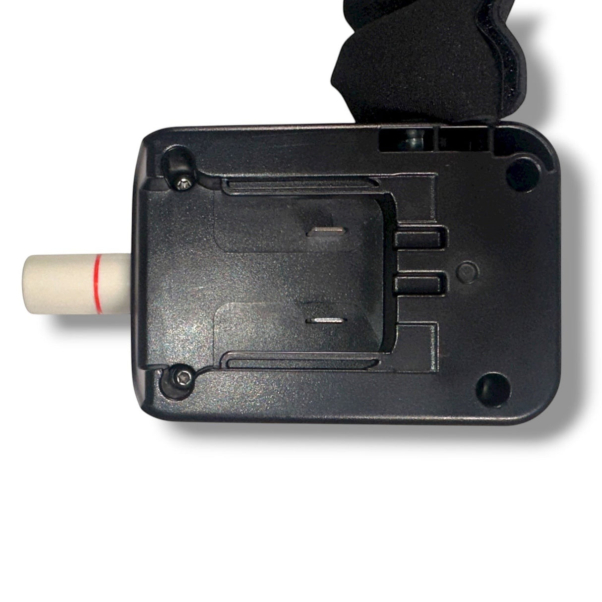 Anson PDR Elimadent X-Factor Mini wide PDR light with black housing and a white connector with red stripe.