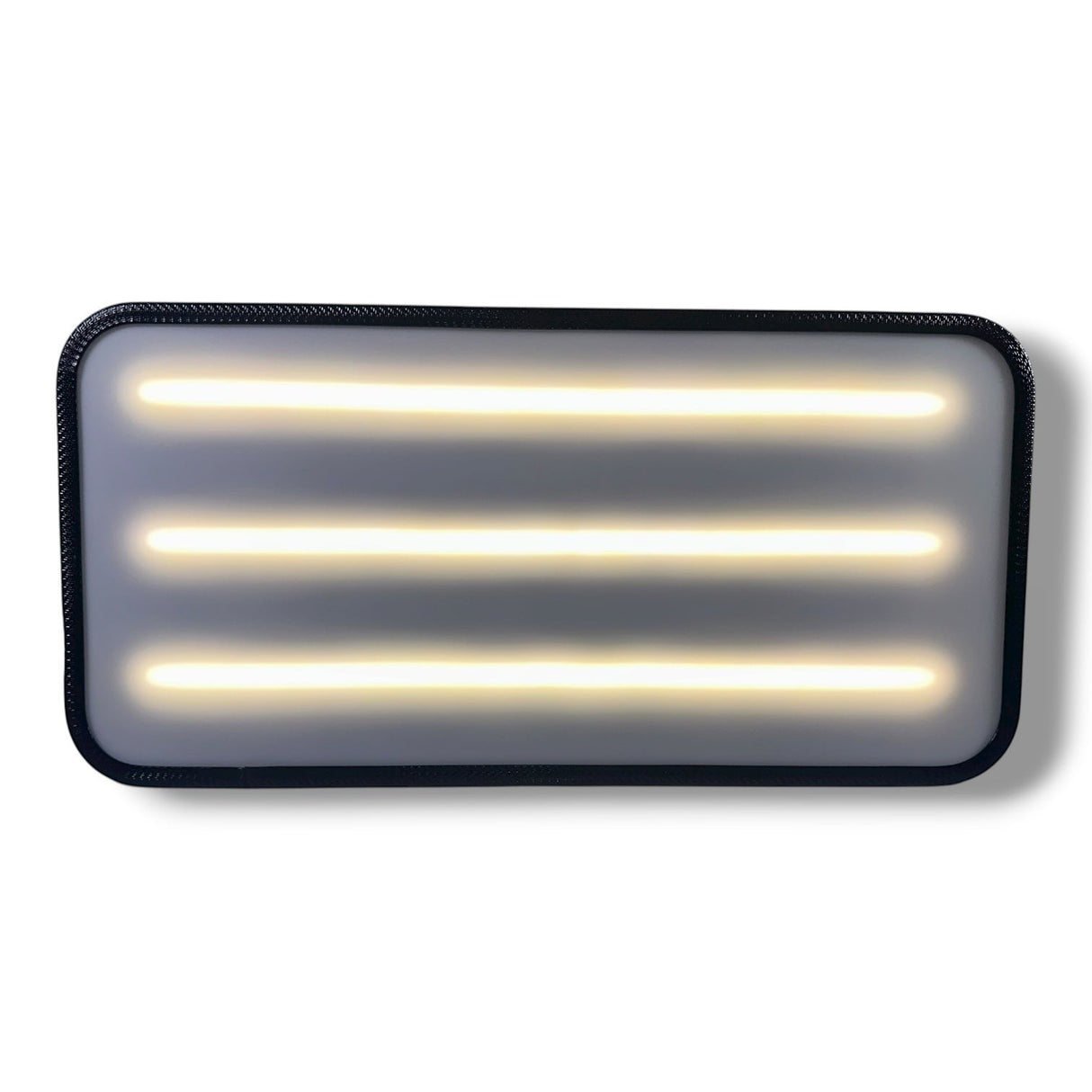Anson PDR Elimadent X-Factor Mini wide 20" PDR light with three bright LED strips and a black protective band.