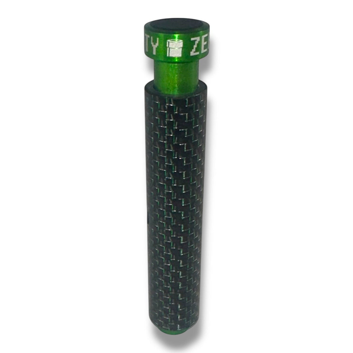 Anson PDR Dent Vision ShockBlocker knockdown tool in green with a carbon fiber sleeve for paintless dent repair