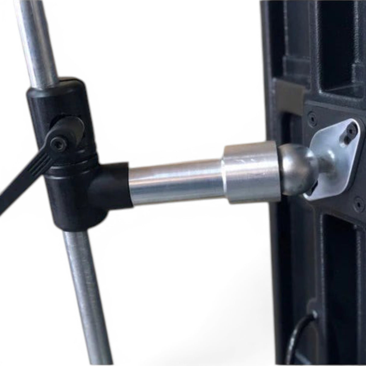 Anson PDR DNE light stand collar with aluminum and black plastic components, attaches to boom arm.