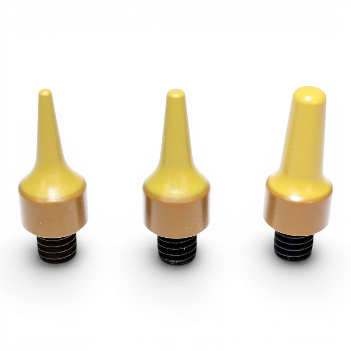 Anson PDR Match Grade TIP SET of 3 yellow non-marring knockdown tips for PDR tools.