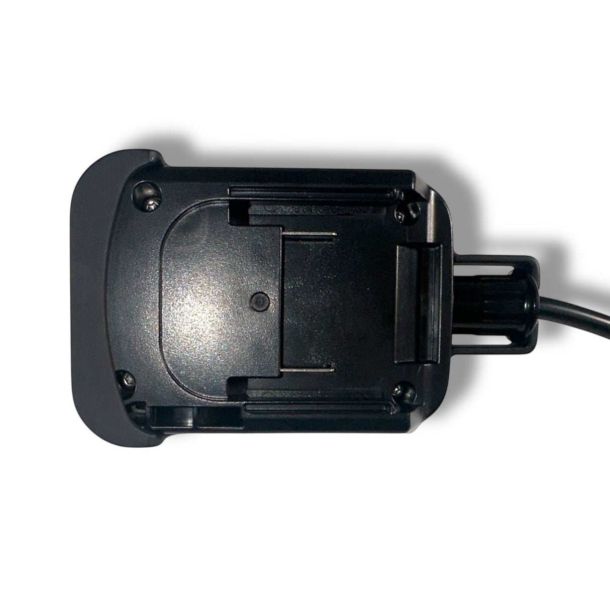 Anson PDR black plastic hail stand receiver plug lock for Elimadent adaptor, secures male plug connection.