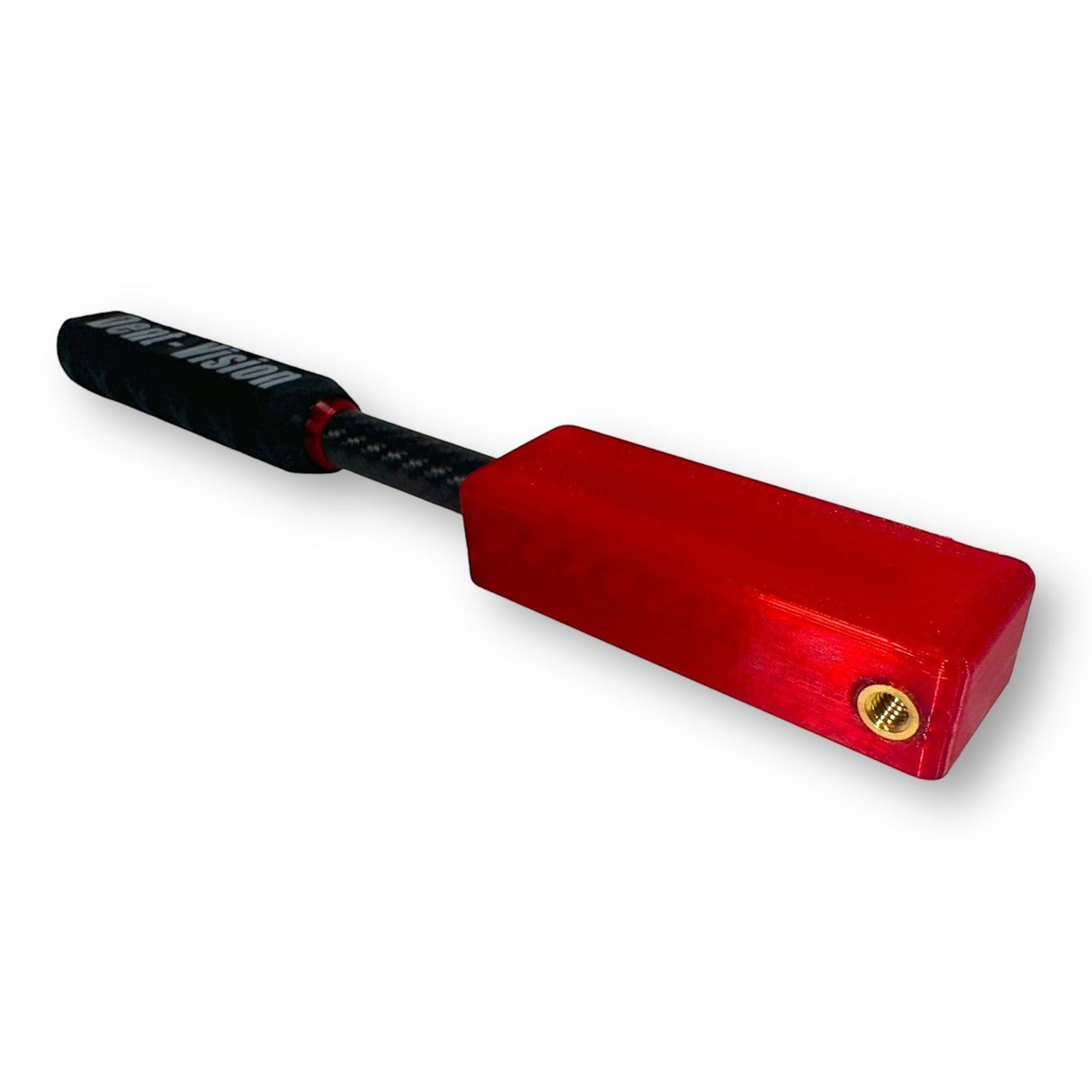 Anson PDR Dent Vision Dent Zapper Paddle in red with a carbon fiber shaft and black grip for automotive dent repair.