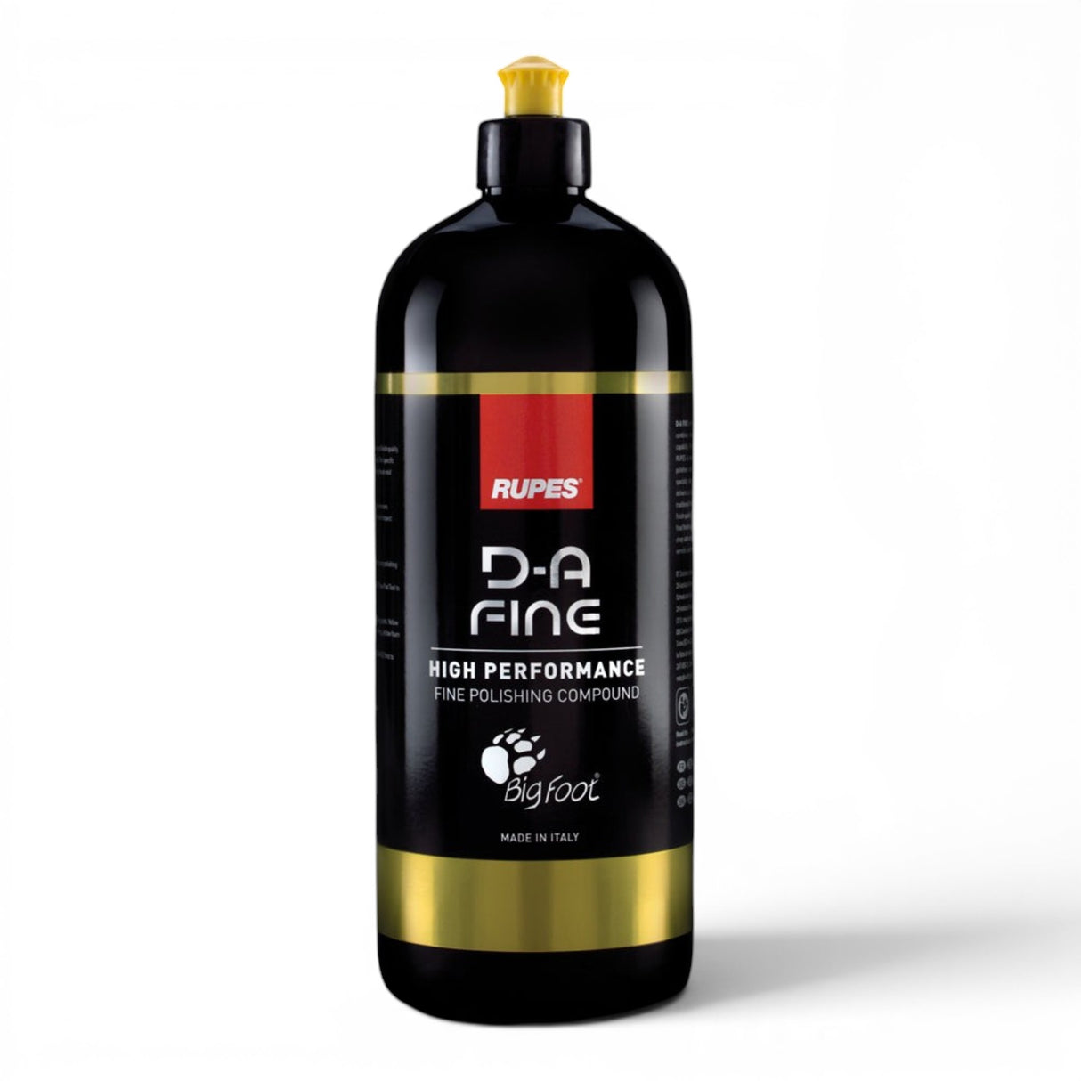 Anson PDR Rupes D-A FINE high performance fine polishing compound bottles in two sizes with yellow caps