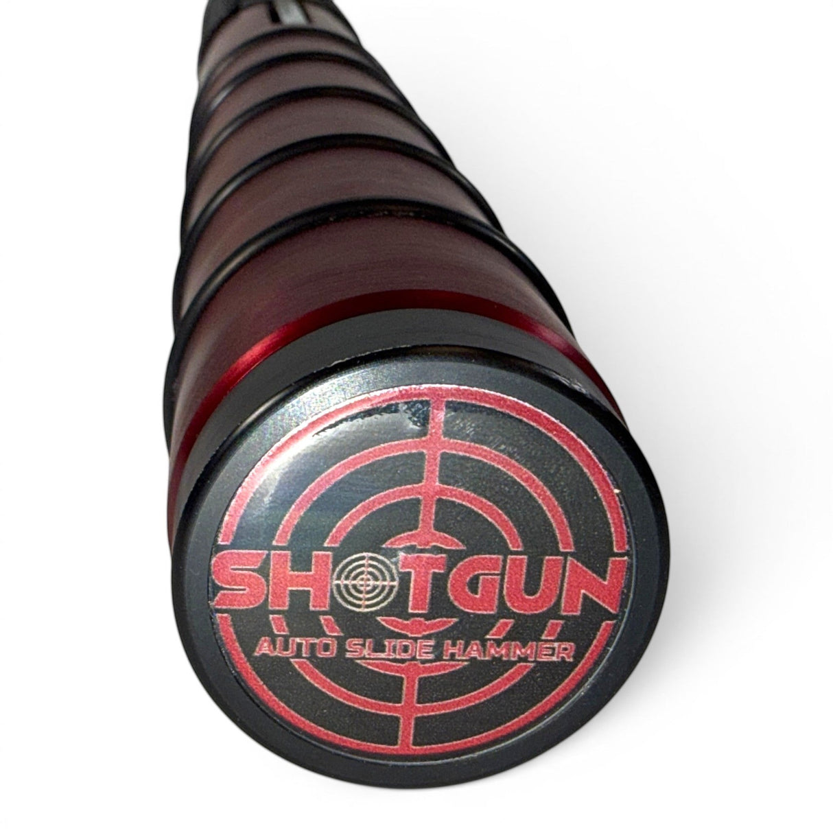 Anson PDR Shotgun auto slide hammer with red and black finish and magnetic base for dent repair