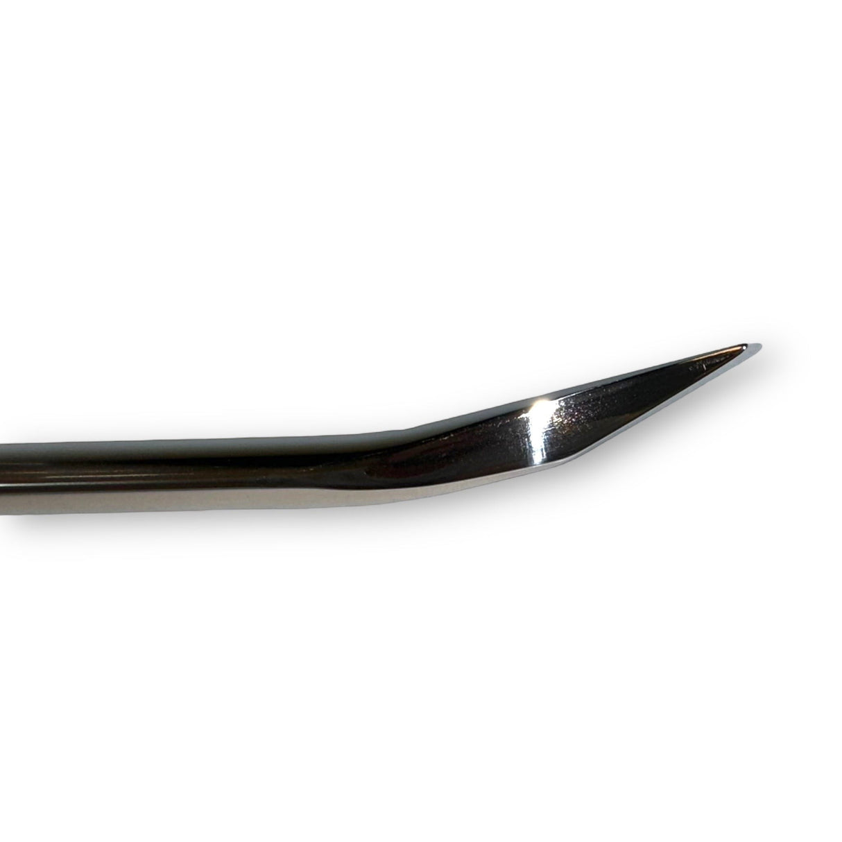 Anson PDR stainless steel ice pick with sharp, angled tip and inline grip handle.
