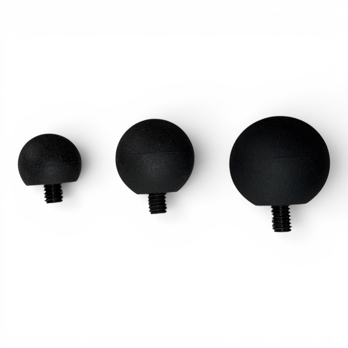 Anson PDR Tactical Ball set in three sizes with soft outer shells and 5/16-18 threaded tips for dent repair tools.