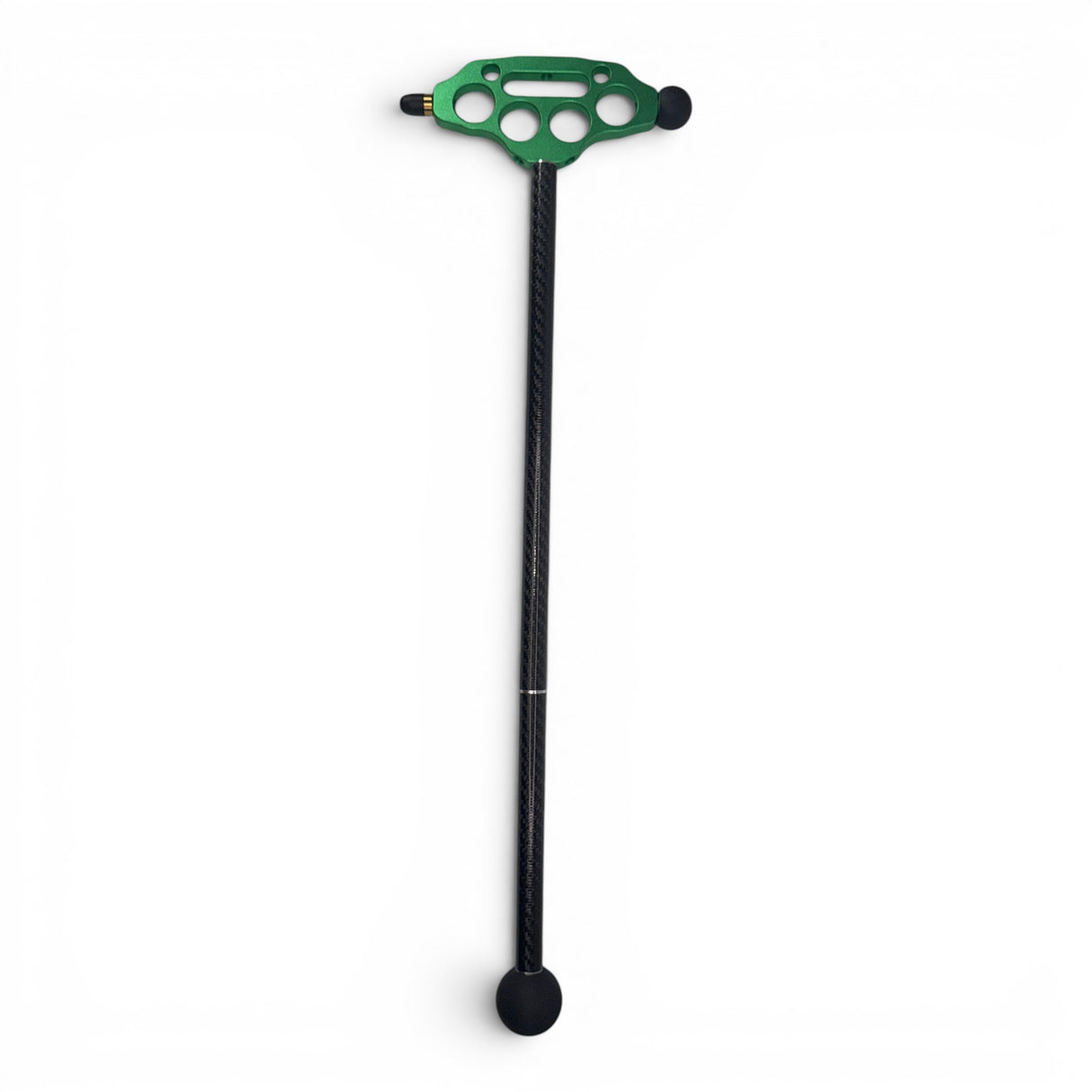 Anson PDR Tactical Blending Hammer in green with a carbon fiber shaft, featuring a modular design and rubber tips.