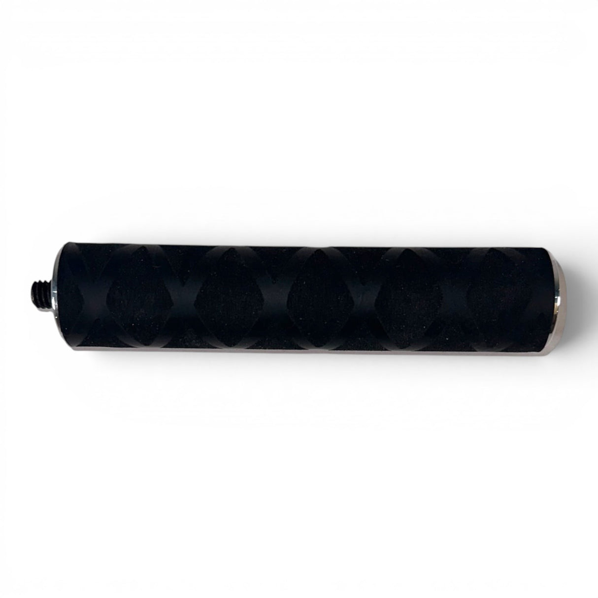 Anson PDR black tactical knurled handle extension with 5/16-18 thread and X-grip installed.