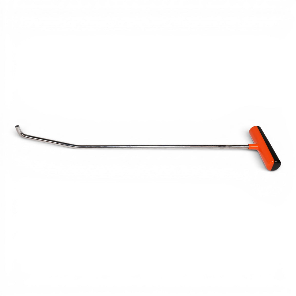 Anson PDR Tequila double bend stainless steel PDR rod with orange fixed handle and interchangeable tip.