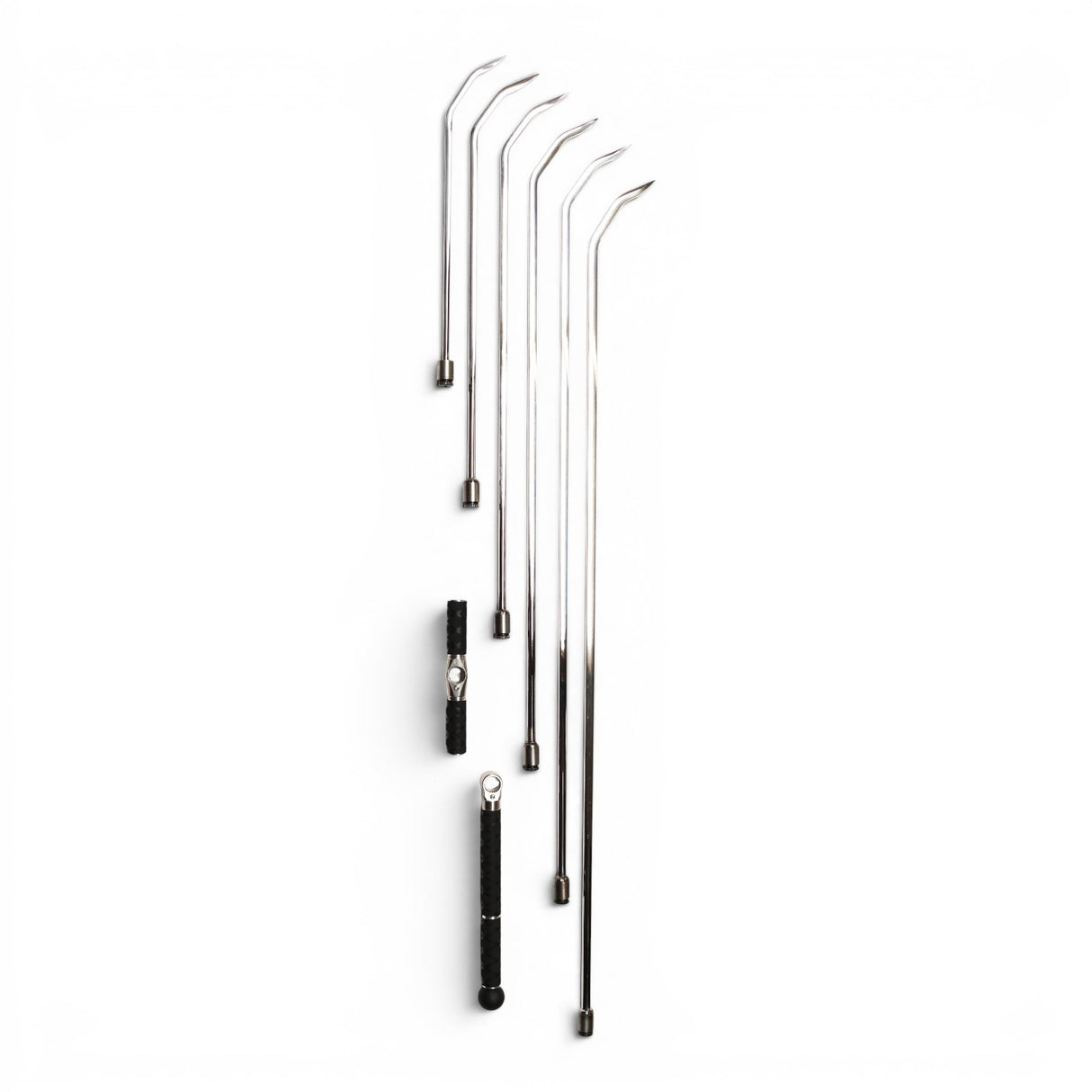 Anson PDR TEQUILA DOUBLE SHOT SHARP HUB FULL SET with tactical T-handle and tactical grip, stainless steel PDR rods.