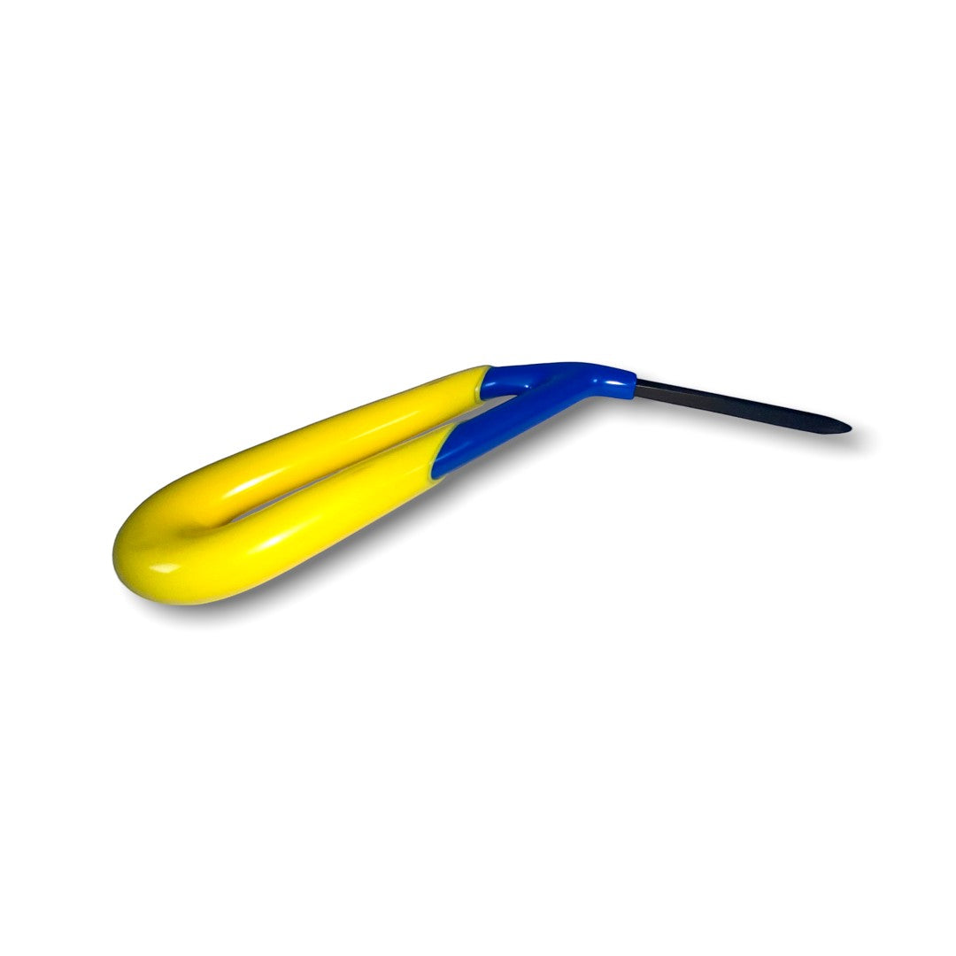 Anson PDR Tequila FvD Diamond tip 3 inch PDR hand tool with yellow and blue handle.