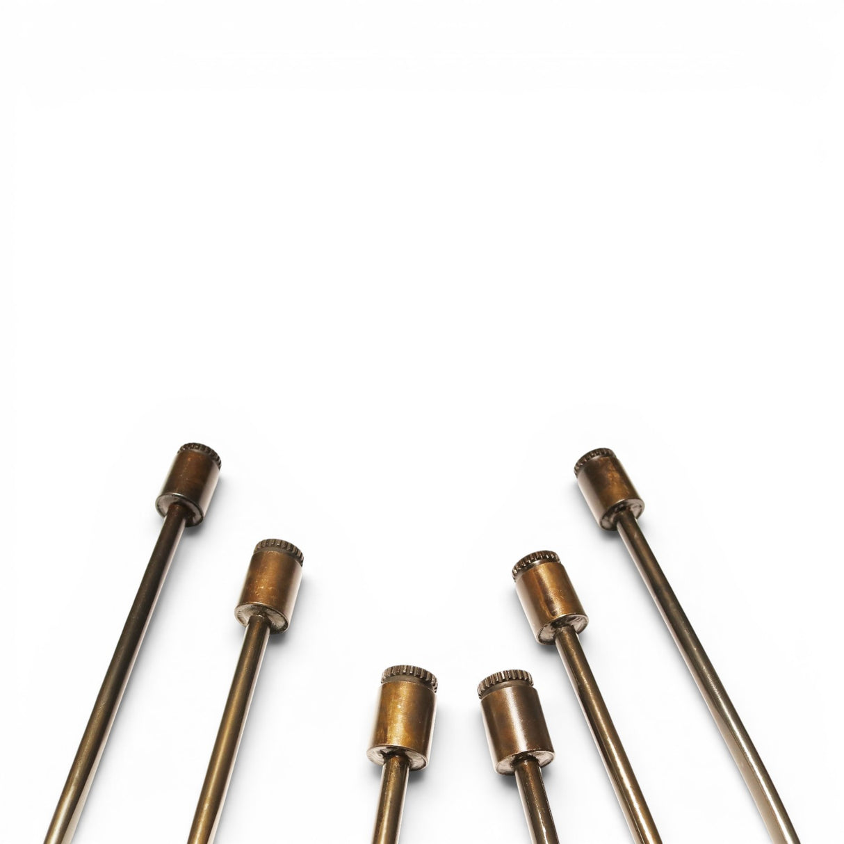 Anson PDR Tequila Indexing Hub Arched Hand Tool 5/16" Hub Set, brass, set of 6