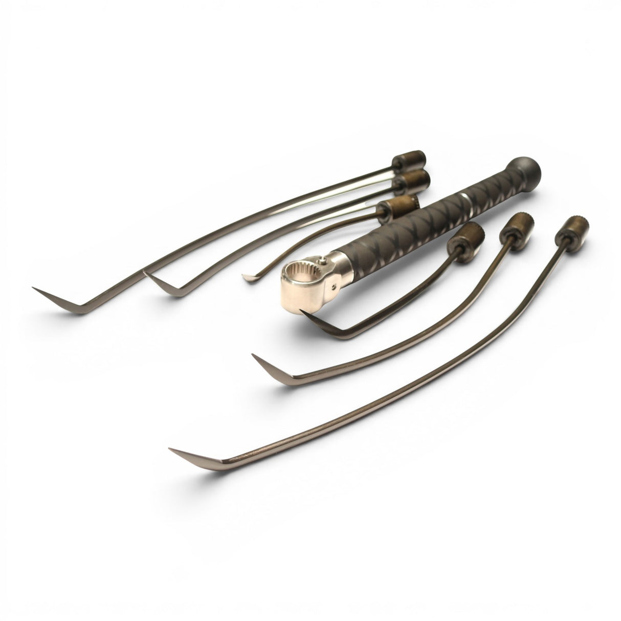 Anson PDR Tequila Indexing Hub Arched Hand Tool set with Guerilla Handle and multiple interchangeable tips.