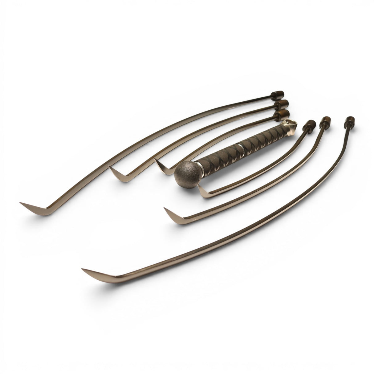 Anson PDR Tequila Indexing Hub Arched Hand Tool set with Guerilla Handle and 3/8" hub. Bronze-toned metal.