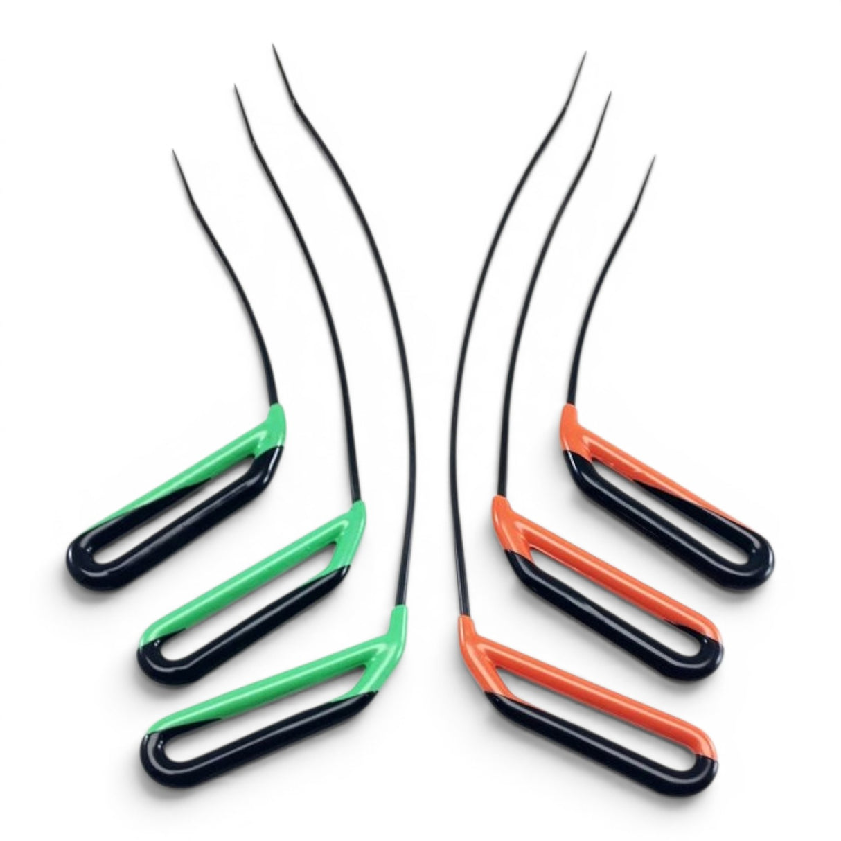 Anson PDR Tequila Tools 7/32 in set of 6 PDR tools with black oxide coating, featuring green and orange handles.
