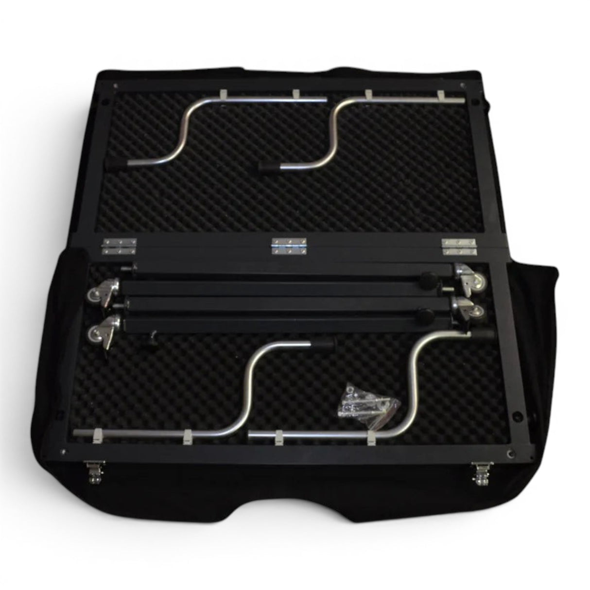 Anson PDR TK Tools hood stand components packed inside a protective carrying case for transport and storage