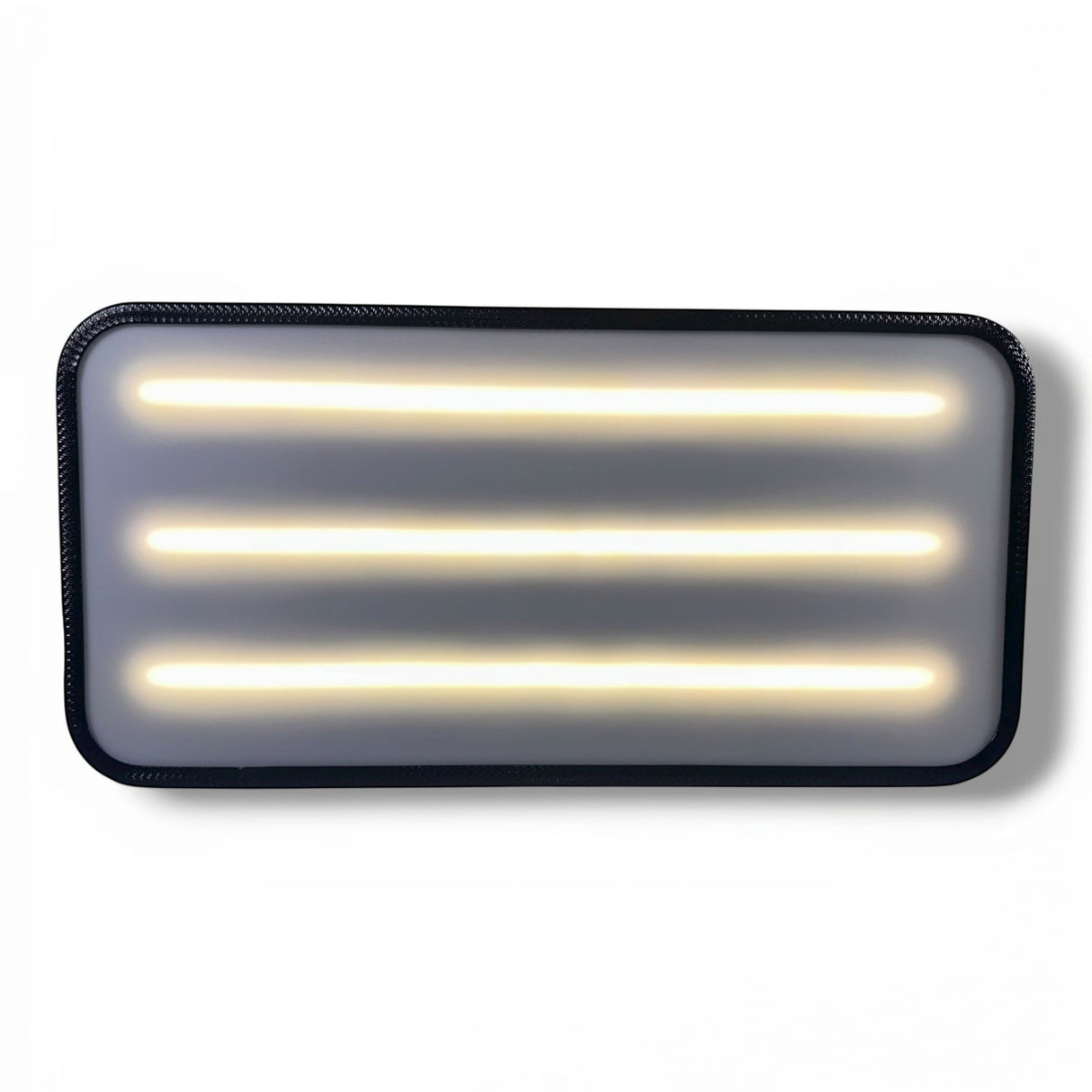 Anson PDR X-Factor Mini 14" PDR light with three horizontal LED strips and a black protective outer band.