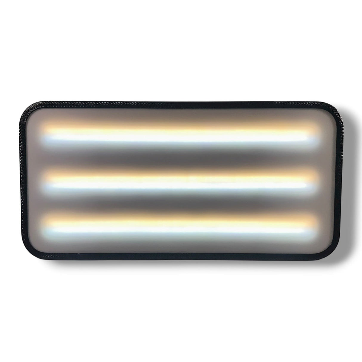 Anson PDR X-Factor Mini wide 20" PDR light with adjustable warm and cool LED lighting. Black protective rim.