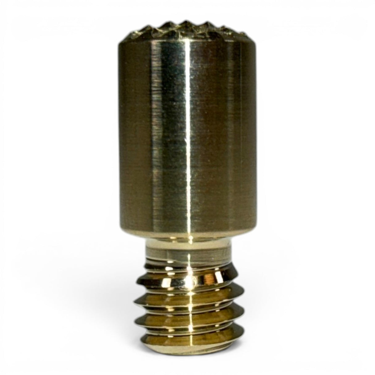 Anson PDR gold metal dent repair tip with textured top and threaded base, 3/8 inch diameter.