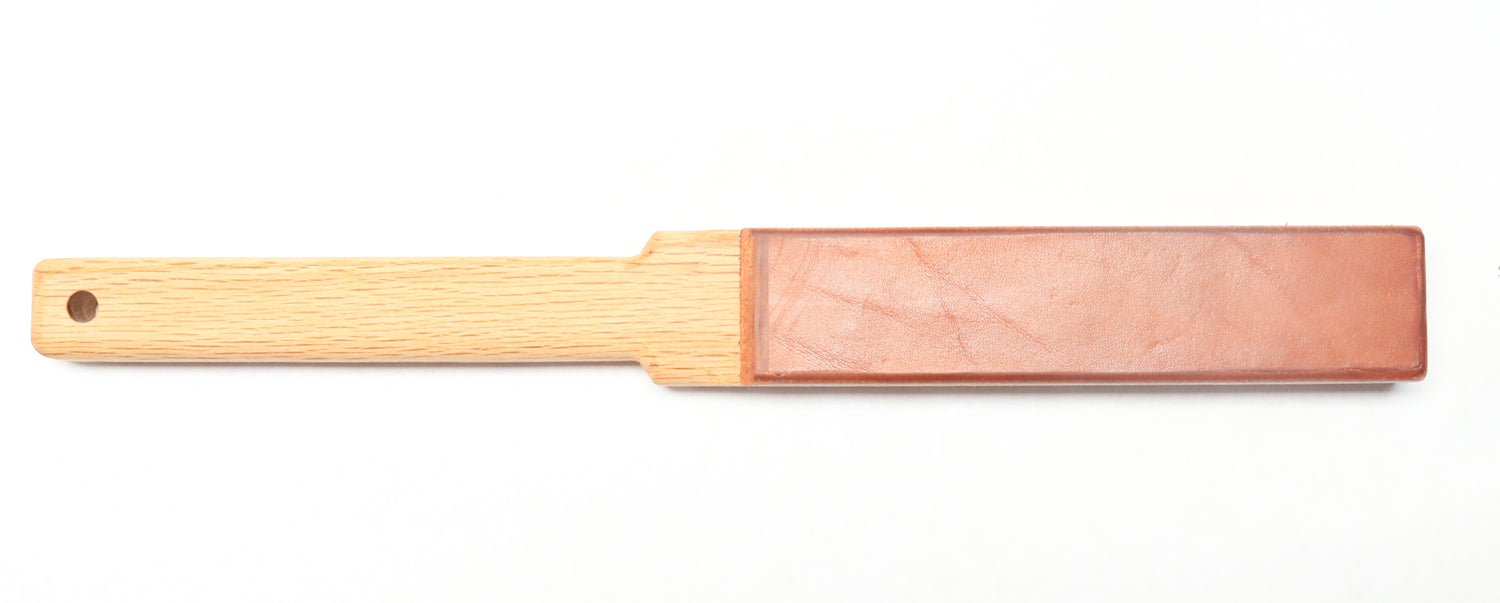 Anson Oak Wood Paddle Texas Leather Face 5.5 oz