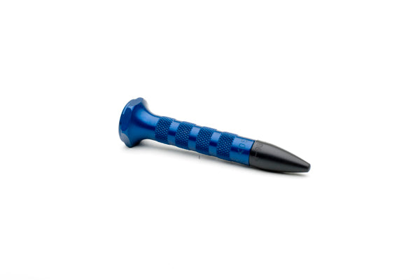 3" Blue Aluminum Knock Down