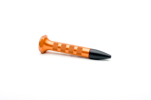 3" Orange Aluminum Knock Down