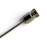Anson PDR Tequila Compact HUB double bend rod, made of stainless steel with a 3/8 diameter and interchangeable 5/16-18 thread tip.