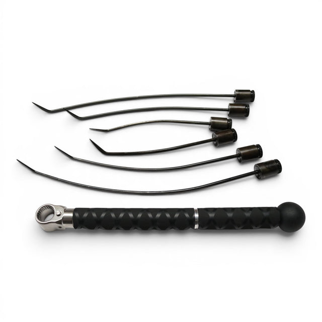 Anson PDR Tequila PDR Tools 7/32 HUB Set with tactical handle, 3 left and 3 right hand arched brace tools in 8", 12", 16" lengths.