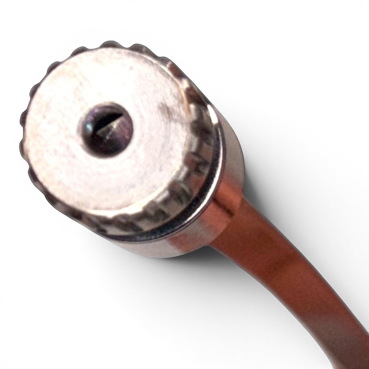 Anson PDR Tequila Compact HUB stainless steel rod with a double bend, 3/8 diameter, designed for tight spaces.