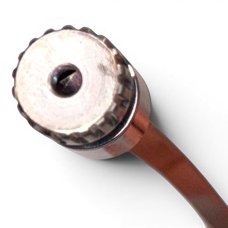 Anson PDR Tequila Compact HUB stainless steel rod with a double bend, 3/8 diameter, designed for tight spaces.