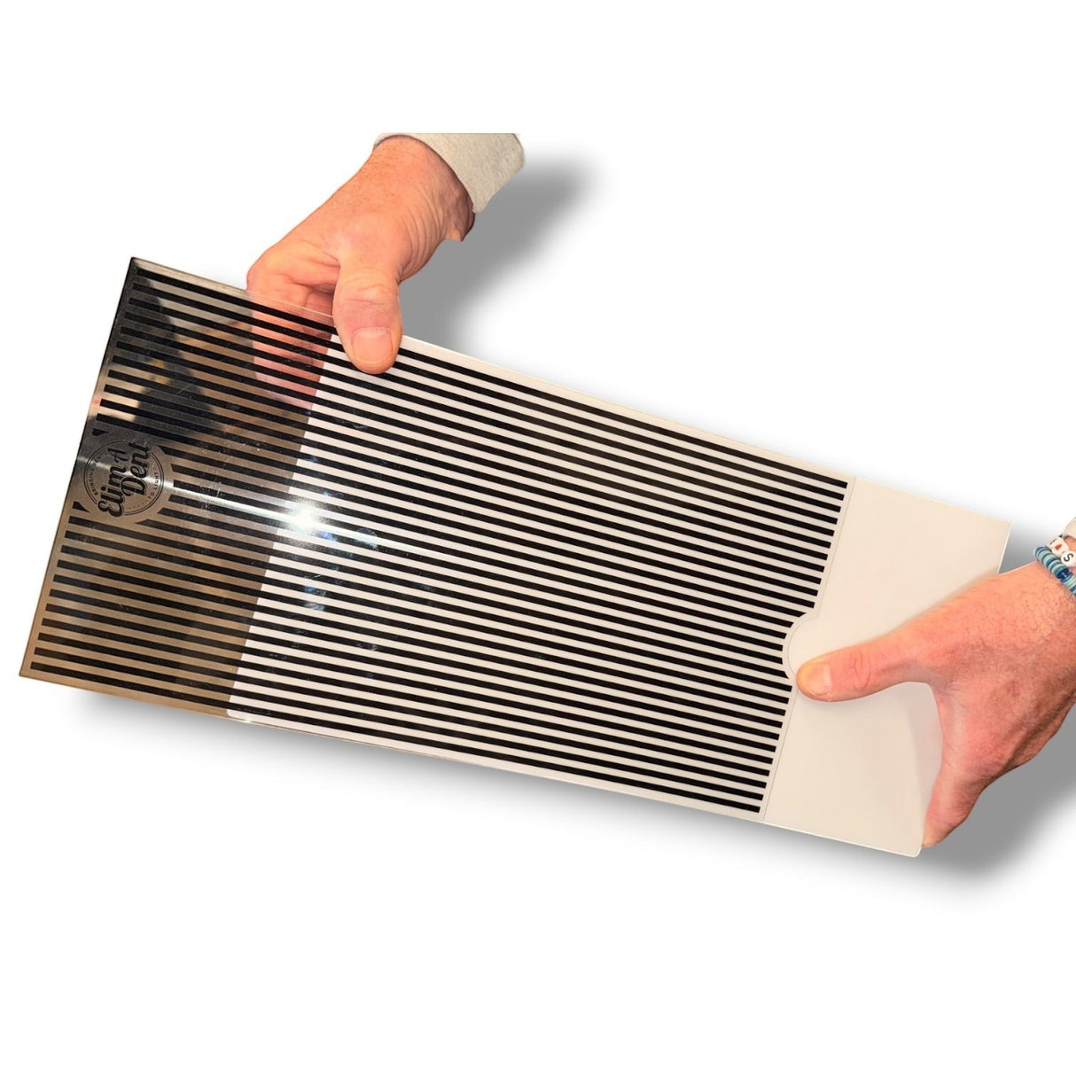 Elimadent 14" clear mylar plastic lens films with printed black lines for PDR technicians.