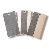 Anson PDR Elimadent 14" clear mylar lens films with black vertical lines in full, half, and combo patterns.