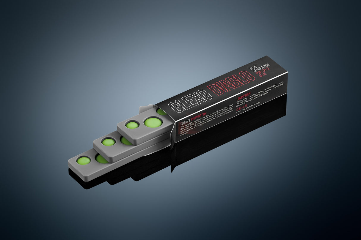 Glexo Hail Micro Kit v2 - 6 tabs with Diablo cold glue