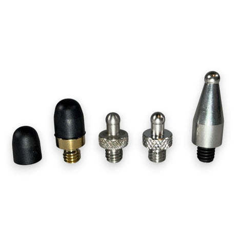 PDR Outlet black apple pushing soft tips made of urethane, designed for R-4 style ball tools. Includes a separate tip cover.