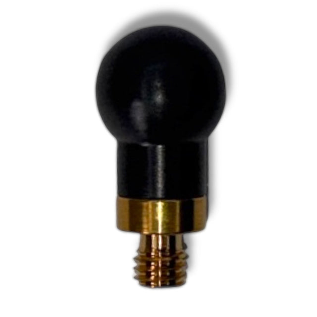 PDR Outlet Black Gold Series blending ball with a black PEEK ball and gold threaded stainless steel base for paintless dent repair.