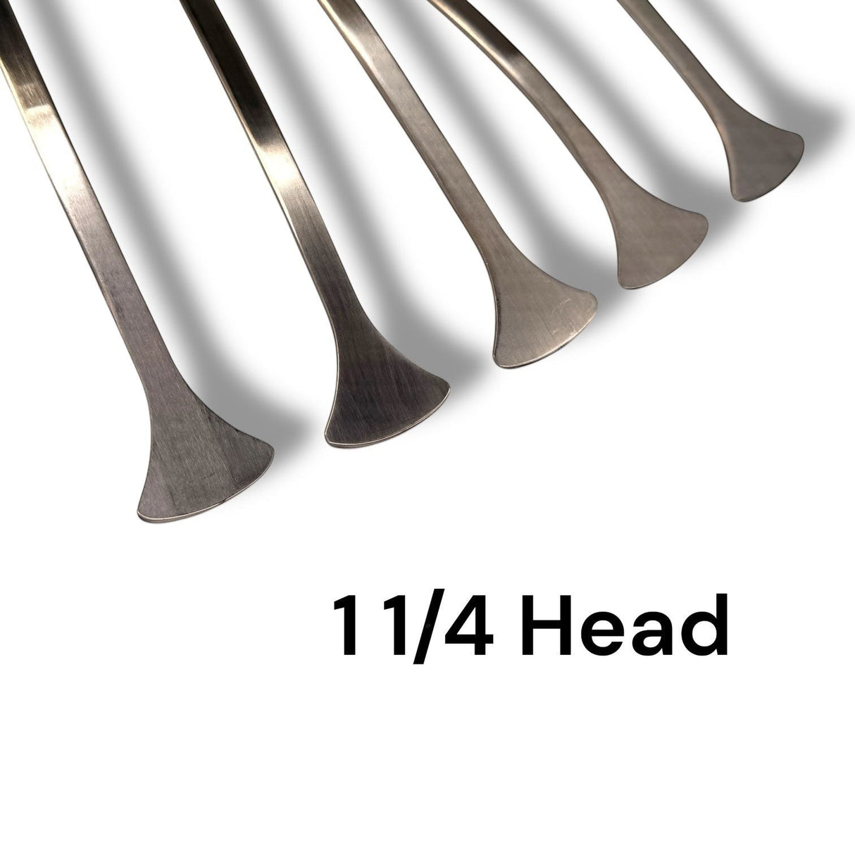Anson PDR Rattlesnake 1 1/4" tail set with compact hub handles. Metal PDR tools.