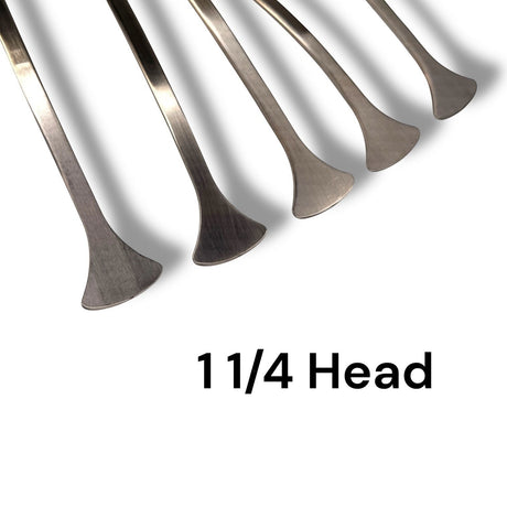 Anson PDR Rattlesnake 1 1/4" tail set with compact hub handles. Metal PDR tools.