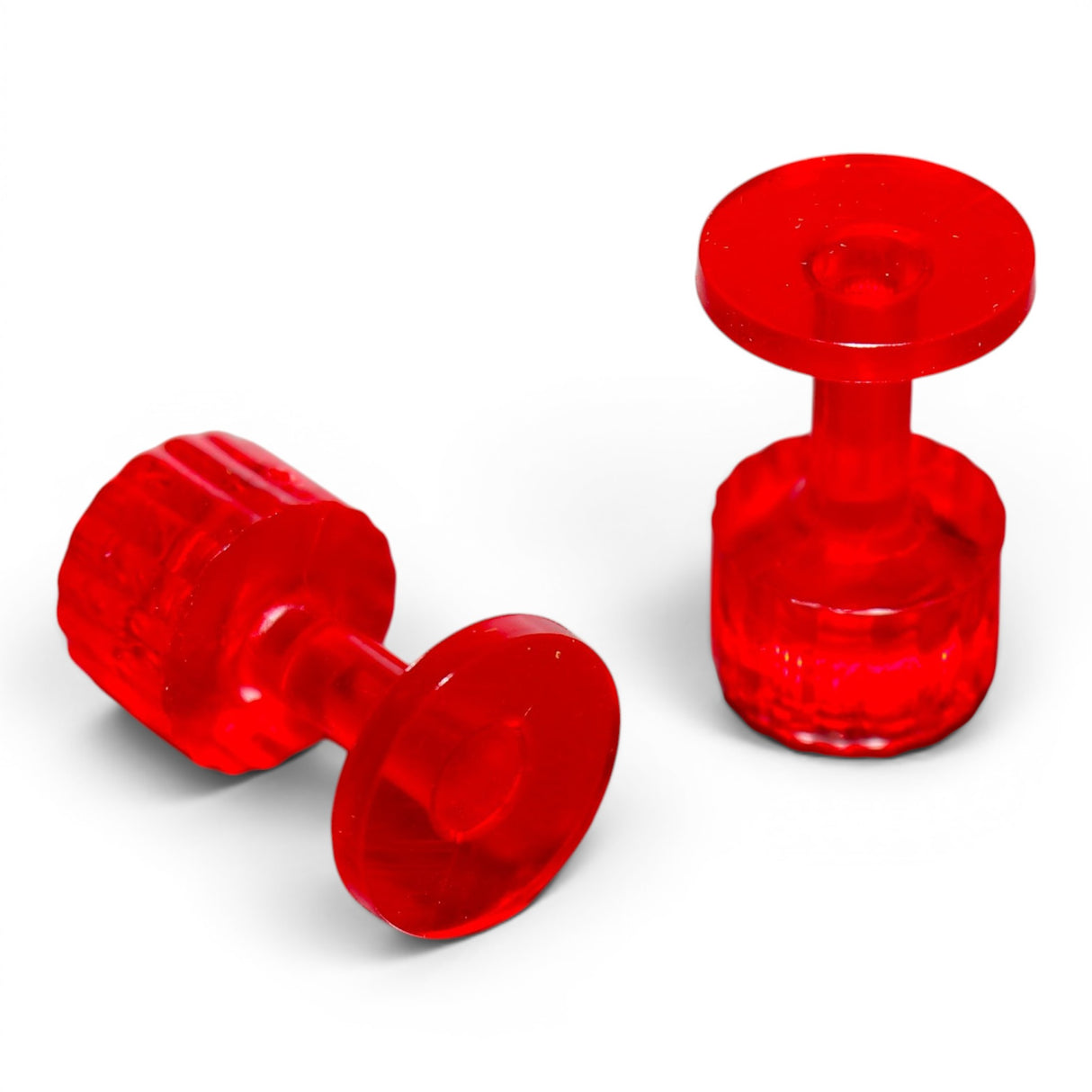 Anson PDR 13mm Dead on Dead Center red glue tabs for precise paintless dent repair finishing work