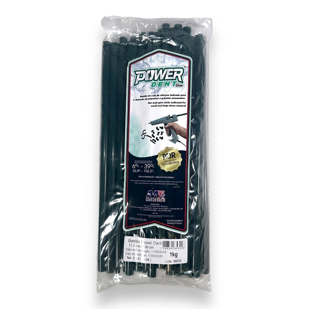 Anson PDR Brazilian Green Hot Glue sticks for mid-temperature dent removal. 1kg pack.
